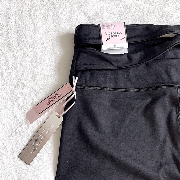 Victoria’s Secret new strappy back black leggings - Picture 2 of 7